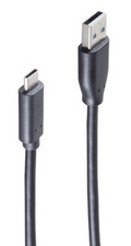 Câble USB 2.0, mâle C - mâle A 1m