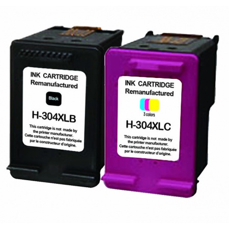 2 cartouches compatibles hp 304 BK/CL