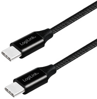 [CABLE6] Câble USB 2.0, USB-C - USB-C mâle, 1,0 m, noir