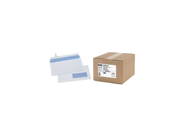 500 enveloppes DL 110*220mm avec fen autocollante
