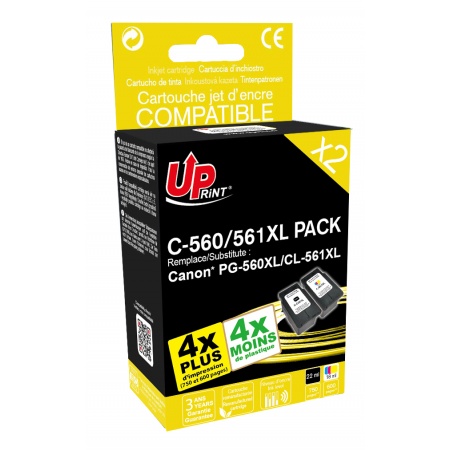 2 cartouches compatibles canon 560-561 xl