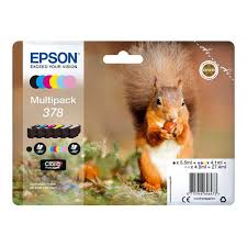 6 Cartouches epson 378 écureuil