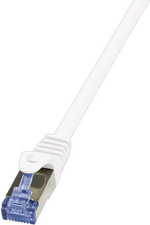 Câble patch, Cat. 6A, S/FTP, 5 m, blanc