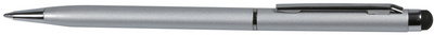 EXACOMPTA Stylo bille "Twist" avec clip, argent