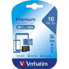 Carte mémoire 16 Gb 