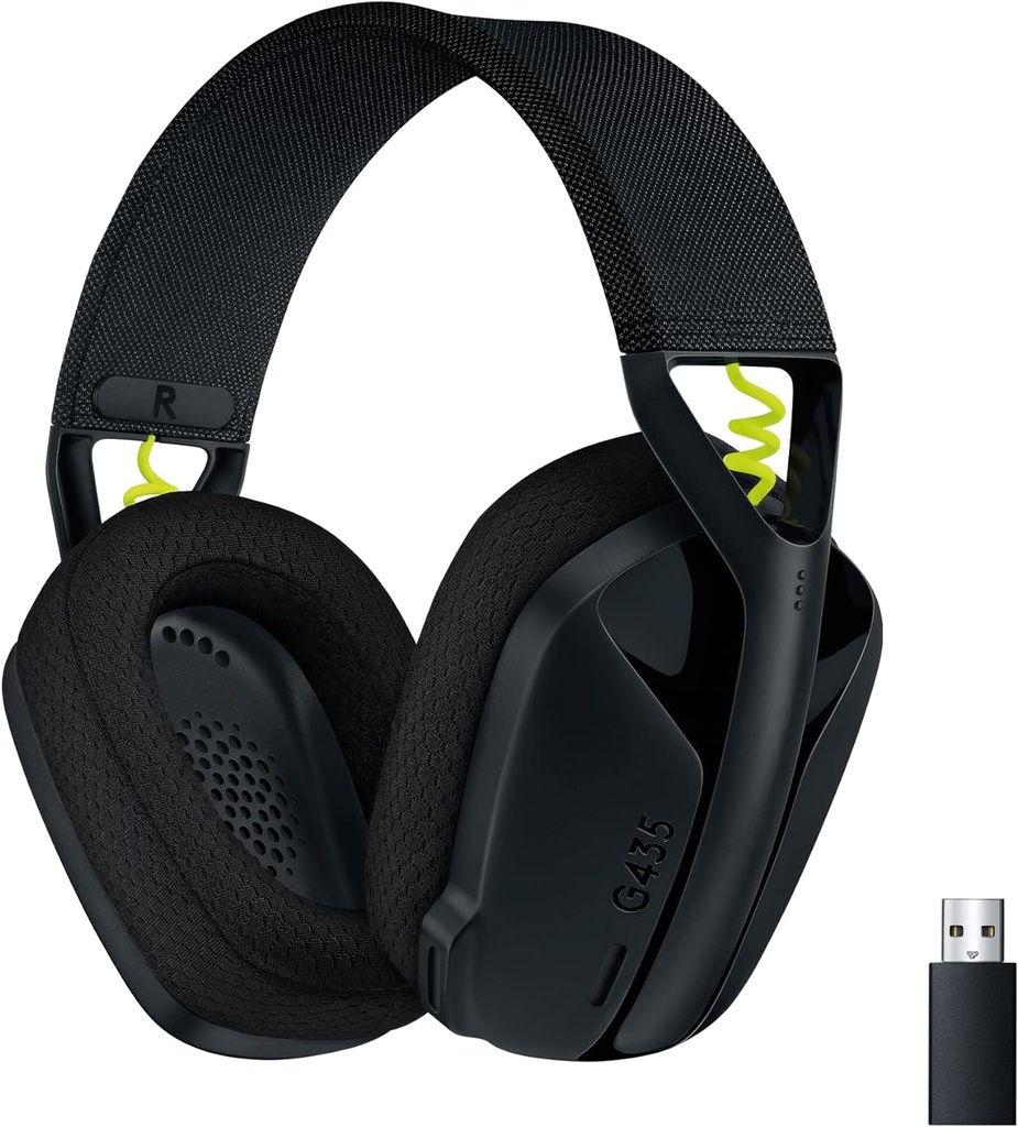 Logitech G435 LIGHTSPEED & Bluetooth sans Fil Casque Gamer léger